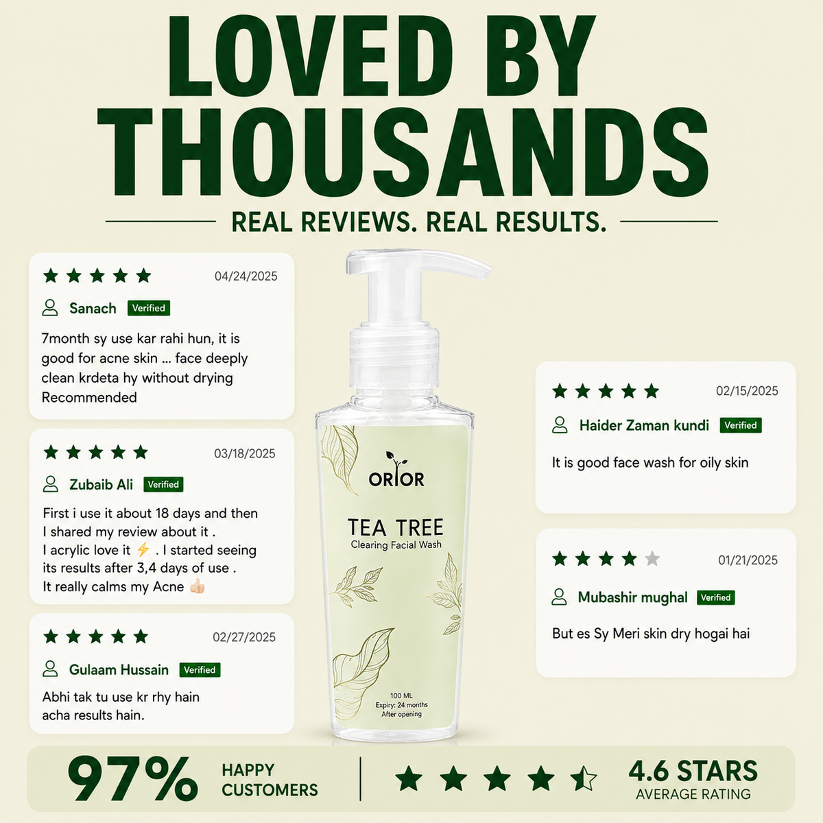 Tea Tree Clearing Facewash