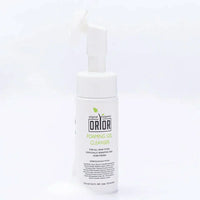 Foaming gel face cleanser for oily skin bottle is displayed again a white background