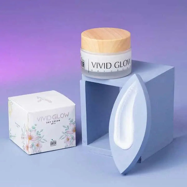 Face Whitening Cream is displayed on the  wooden box and on the right side there is anohter box for cream packing or covering and on the left side the cream sample is displayed 