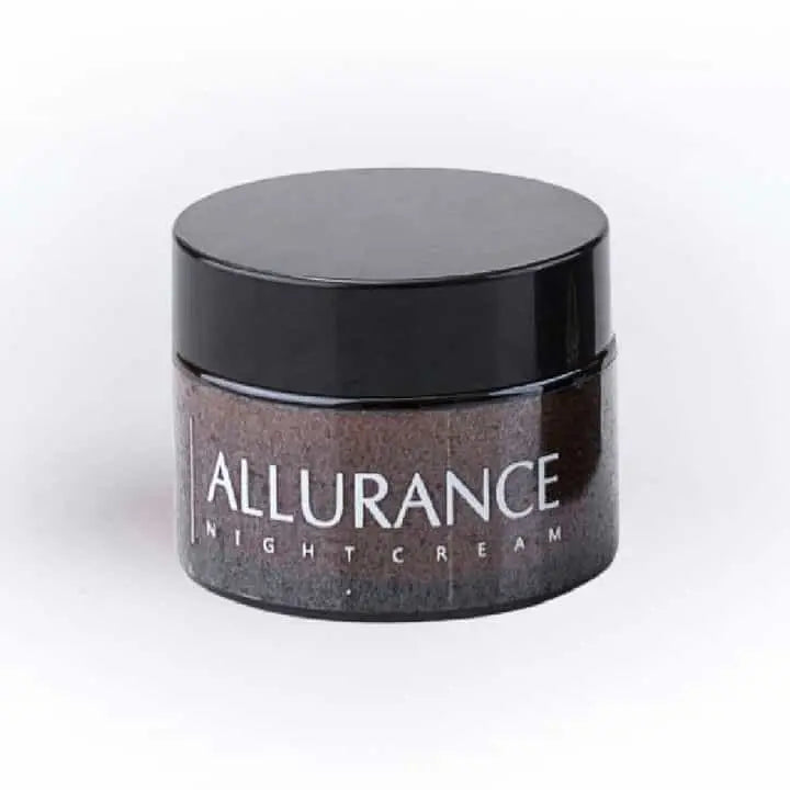 skin whitening night cream with white background 