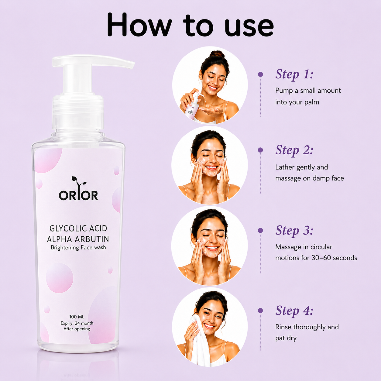 Glycolic Acid & Alpha Arbutin Facewash